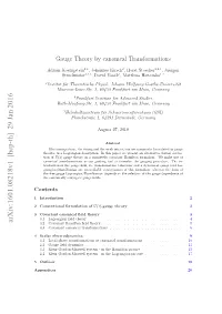 Gauge Theory by Canonical Transformations