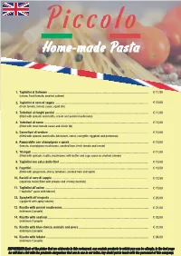 Home-Made Pasta