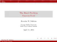 The Basel Problem Numerous Proofs