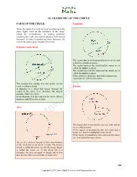 20. Geometry of the Circle (SC)