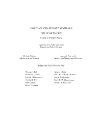 2004 Adopted Plan and Budget Summary