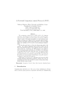 A Network Congestion Control Protocol (NCP)