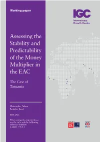 Assessing the Stability and Predictability of the Money Multiplier in the EAC