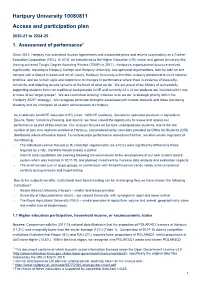 Hartpury University 10080811 Access and Participation Plan