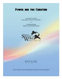 Power and the Christian