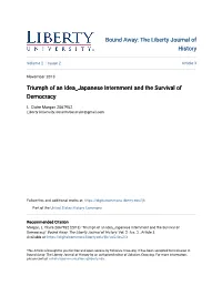 Triumph of an Idea Japanese Internment and the Survival of Democracy