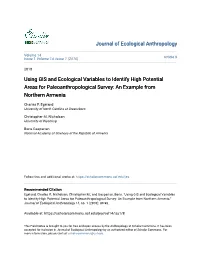 Using GIS and Ecological Variables to Identify High Potential Areas for Paleoanthropological Survey: an Example from Northern Armenia