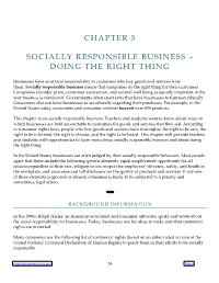Chapter 5 Socially Responsible