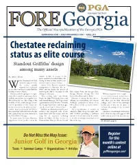 Chestatee Reclaiming Status As Elite Course Standout Griffiths’ Design Among Many Assets