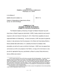 CORF Comments on RM11713 (00724414).DOC
