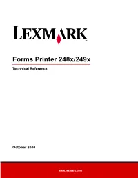 Forms Printer 248X/249X