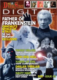 FRANKENSTEIN GANDALF’S WHALE of a TALE Sir Ian Mckellen EXCLUSIVE!