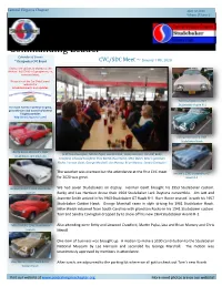 Commanding Leader Calendar of Events * Designates CVC Event CVC/SDC Meet ~ January 11Th, 2020