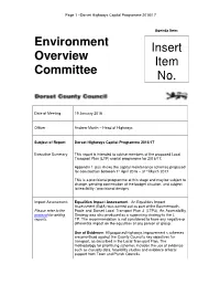 Environment Overview Committee Insert Item