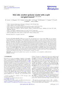 NGC 362: Another Globular Cluster with a Split Red Giant Branch⋆⋆⋆⋆⋆⋆
