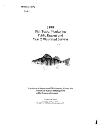 Fish Toxics Monitoring Public Request and Year 2 Watershed Surveys