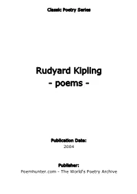 Rudyard Kipling - Poems