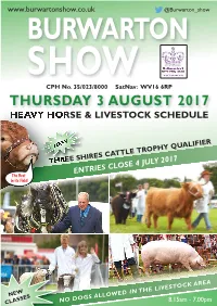 Sheep and Pig Classes Will Be Paid out in Cash on Show Day After 4.00 P.M