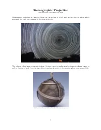 Stereographic Projection Patch Kessler, December 12, 2018
