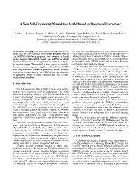A New Self-Organizing Neural Gas Model Based on Bregman Divergences