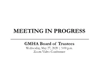 Meeting in Progress