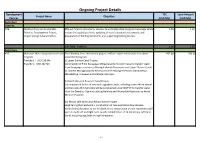 Ongoing Project Details