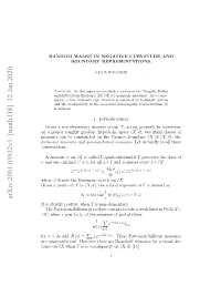 Random Walks in Negative Curvature and Boundary Representations