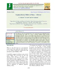 Sorghum Downy Mildew of Maize – a Review