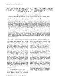 Using Taxonomic Revision Data to Estimate the Global Species Richness and Characteristics of Undescribed Species of Diving Beetles (Coleoptera: Dytiscidae)