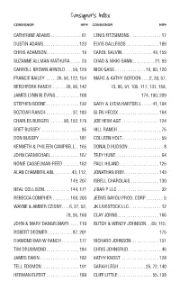 Consignor's Index