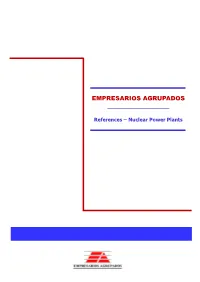 References – Nuclear Power Plants Company Profile and References for Architect-Engineering Services - Nuclear Projects