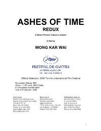 Ashes of Time Redux