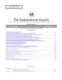 Gazette Part I, April 30, 2021