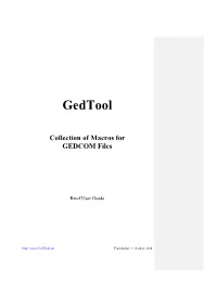 Makrosammlung Für GEDCOM-Dateien