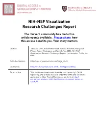 NIH-NSF Visualization Research Challenges Report