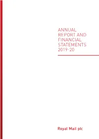Annual Report and Financial Statements 2019-20