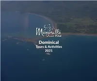 Dominical Tours & Activities 2021 Index