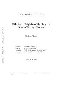 Efficient Neighbor-Finding on Space-Filling Curves
