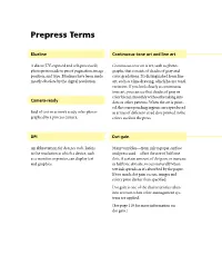 Prepress Terms
