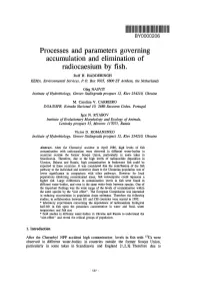 Processes and Parameters Governing Accumulation and Elimination of Radiocaesium by Fish