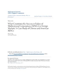 What Constitutes the Success Or Failure Of