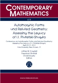 Automorphic Forms and Related Geometry: Assessing the Legacy of I.I