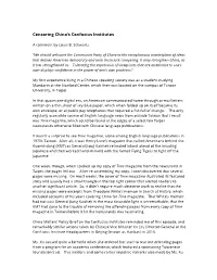 Censoring China's Confucius Institutes