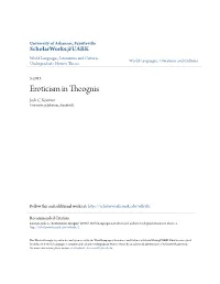 Eroticism in Theognis Josh C