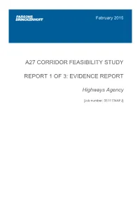 A27 Corridor Feasibility Study Report 1 of 3: Evidence Report