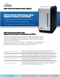 All-In-One Network Attached Storage, Backup Appliance and Gateway To