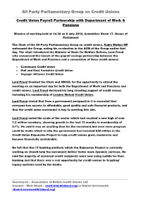 Minutes of Meeting Held 30/6/08, 3Pm in the Attlee Suite, Portcullis House