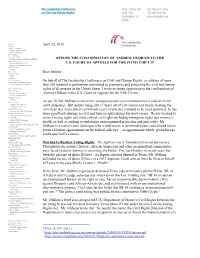 April 23, 2018 OPPOSE the CONFIRMATION of ANDREW OLDHAM to the US COURT