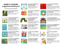 BABIES & TODDLERS Suggested Reading List
