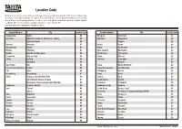 Location Code